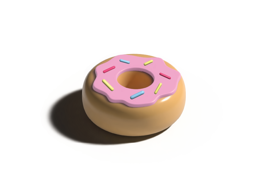 3d rendered donut